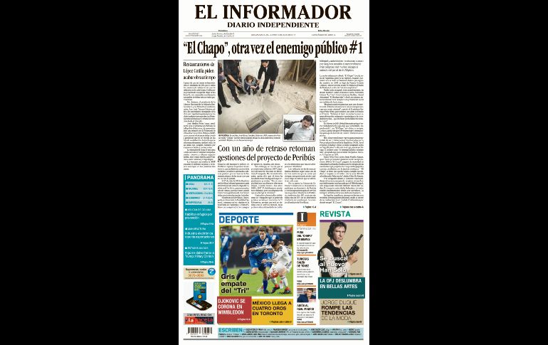 2015: Joaquín “El Chapo” Guzmán se fuga de Almoloya por un túnel.