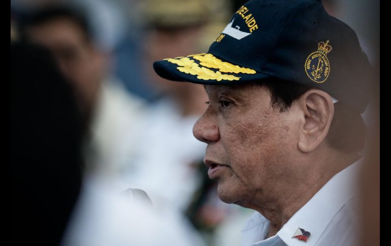 Duterte ha asegurado en varias ocasiones que no cesará en su lucha contra las drogas y que está 