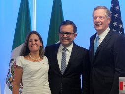 Freeland, Guajardo y Lighthizer tienen previsto celebrar una rueda de prensa conjunta el próximo 17 de octubre. NTX / ARCHIVO