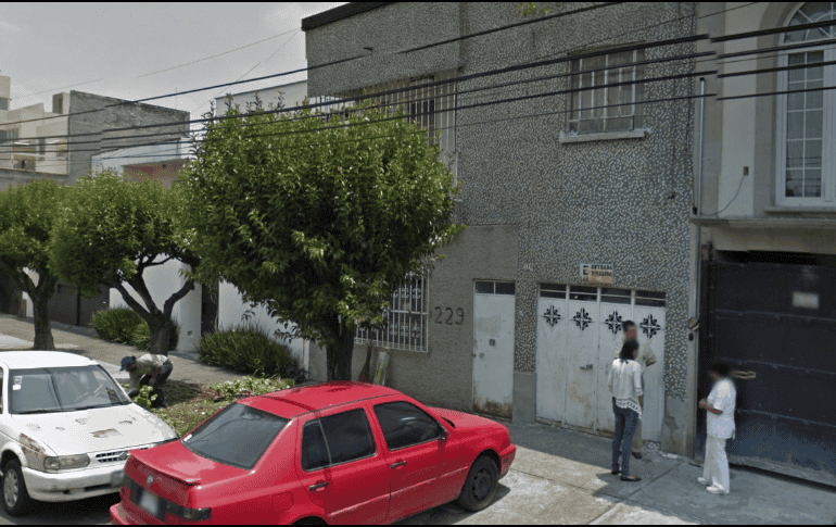 La vivienda está ubicada en la calle Uxmal, de la colonia Narvarte, en la Ciudad de México. ESPECIAL/ Google Maps