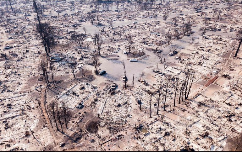 “Estamos viendo literalmente vegetación explosiva”, declaró Ken Pimlott, jefe del Departamento de Protección Forestal y Antiincendios de California. AFP / E. Nouvelage