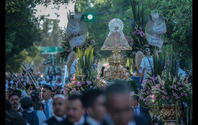 La Generala se dirige a la Basílica de Zapopan luego de visitar 300 templos en la metrópoli y el interior del Estado. EL INFORMADOR/A. Hernández