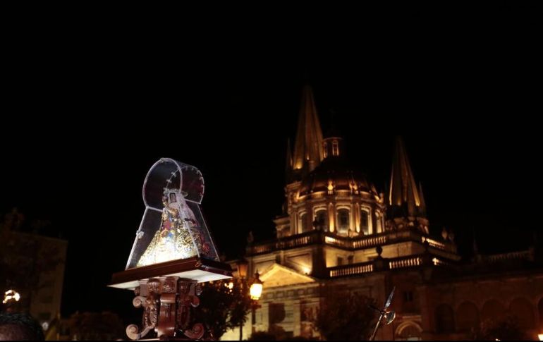 La procesión de la Virgen de Zapopan hacia su Basílica salió por la mañana del Centro de Guadalajara. EL INFORMADOR/F. Atilano