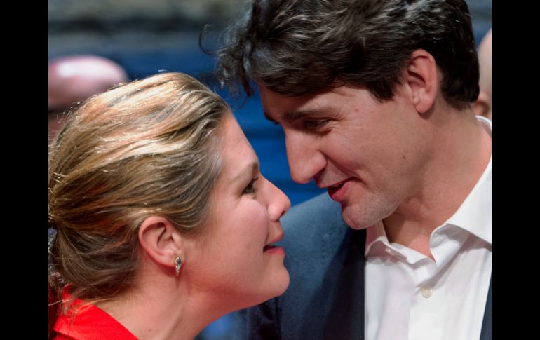 Ojos de amor. Trudeau está casado con Sophie Grégoire, una ex conductora de televisión AP/The Canadian Press/ARCHIVO