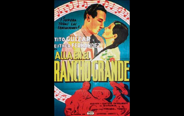 “Allá en el Rancho Grande” (1936)  La amistad entre el hacendado “Felipe” y su caporal “Martín” se ve amenazada por una serie de enredos y malentendidos alrededor de la virginidad de “Crucita”.
