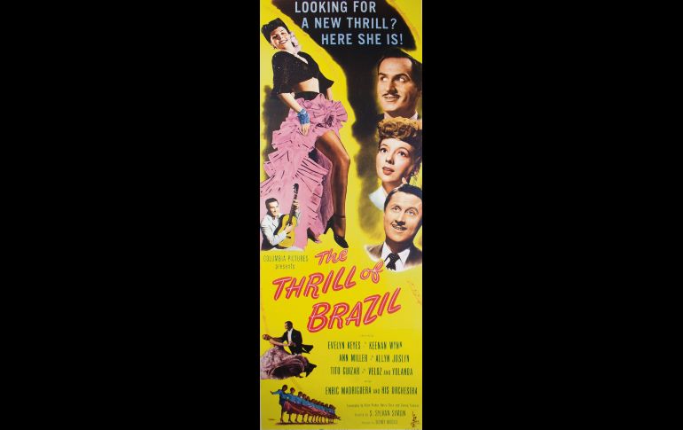 “The Thrill of Brazil” (1946)  “Steve”, productor de revistas en Rio de Janeiro, continúa enamorado de su ex esposa, “Linda”, quien está enamorada de un tercero. A causa de todo esto se producen pequeños problemas.