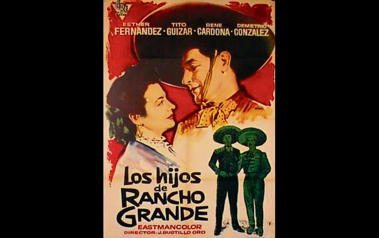 “Los Hijos de Rancho Grande” (1956)  Continuación de la película “Allá en el Rancho Grande”, en la que “Juan José”, hijo de “Crucita” y “José Francisco”, y “Margarita”, hija de “don Felipe”, defenderán su amor.