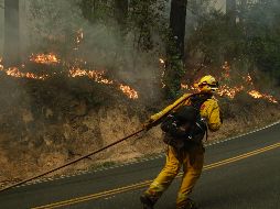 El pronóstico de fuertes vientos y aire seco amenaza con atizar los incendios. AP / J. Hong