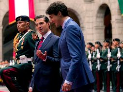 Peña Nieto recibió ayer al primer ministro canadiense Justin Trudeau, ambos coincidieron en que el TLCAN debe aumentar el nivel de vida de las clases medias. NOTIMEX