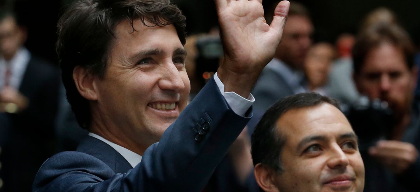 La visita del primer ministro canadiense concluyó por la tarde de este viernes. AP / M. Ugarte