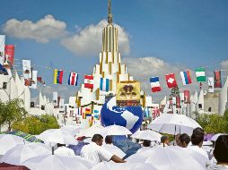 Este templo es la sede internacional de la iglesia de la Luz del Mundo.