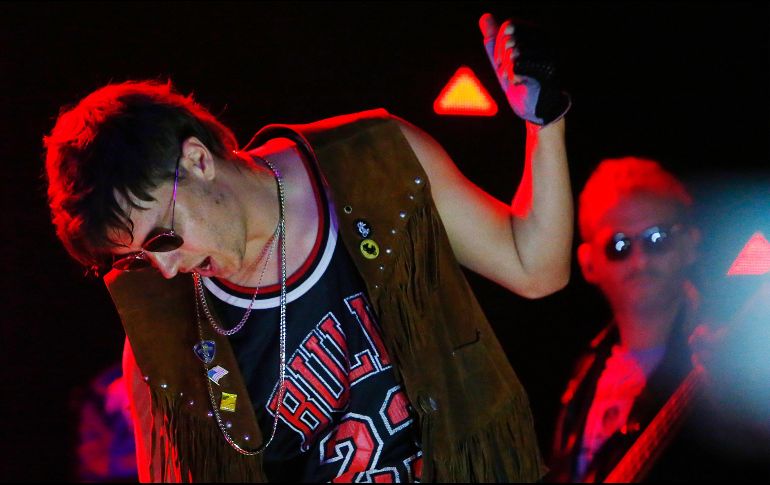 Julian Casablancas & The Voidz, inmersos en su gira 'Hollywood Bolívar Tour'.  EFE/E. Garay