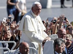 Durante la misa declaró 35 nuevos santos, entre ellos los niños mártires de Tlaxcala. EFE/G. Lami