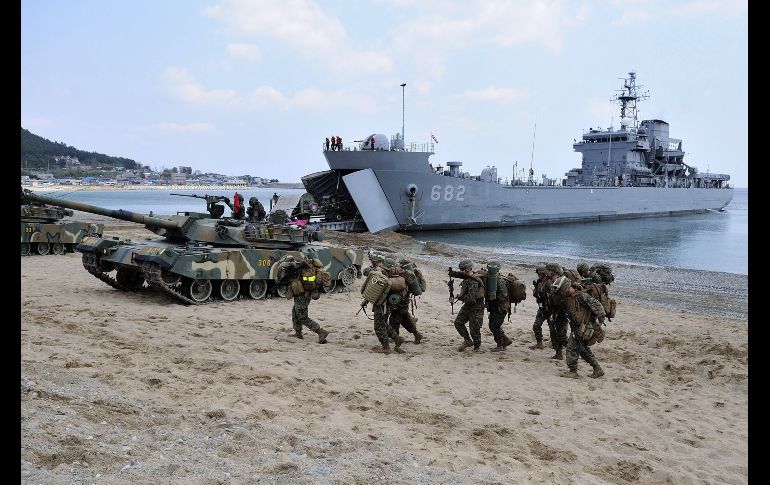 Los ejercicios militares tienen lugar en medio de tensiones. EFE/ARCHIVO