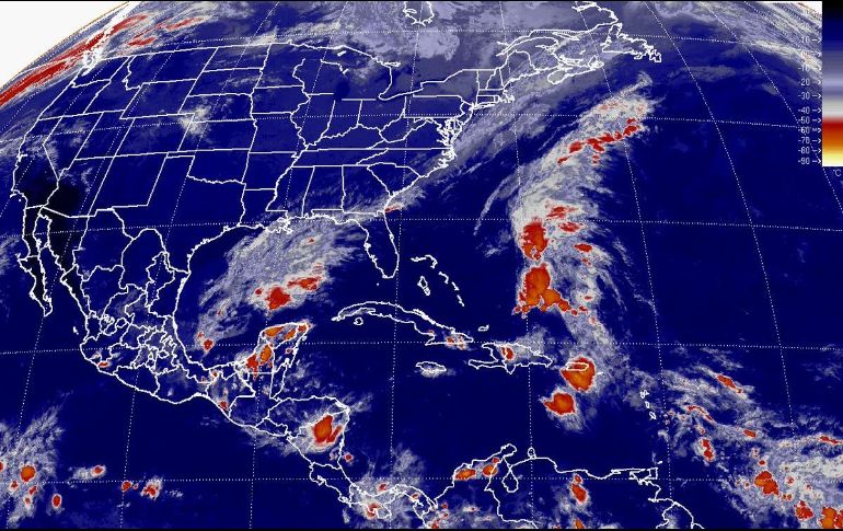 La masa de aire frío del sistema frontal mantendrá descenso de temperatura en el noreste, el oriente y el centro del país. TWITTER / @conagua_clima