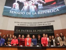 Las senadoras de los distintos partidos señalaron que todavía son muchos los retos y desafíos para erradicar la violencia política. TWITTER / @MarthaesMorena