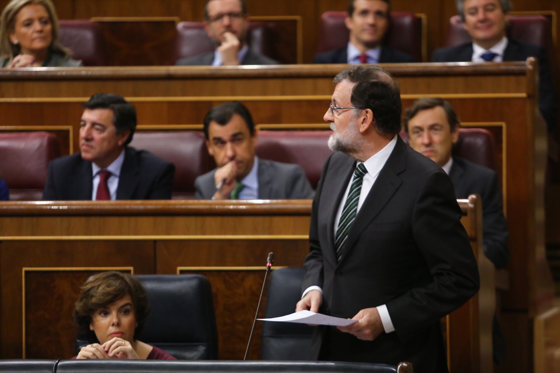 Rajoy lanzó un mensaje a Puigdemont en la sesión de control al Ejecutivo en el Congreso. TWITTER