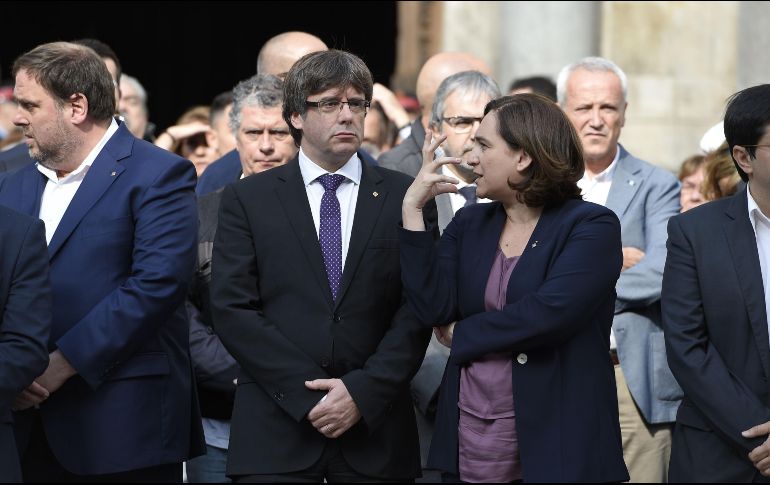 El jueves vence el plazo para que Puigdemont aclare al gobierno de Rajoy si declaró o no la independencia de Cataluña.  AFP / L. Gene