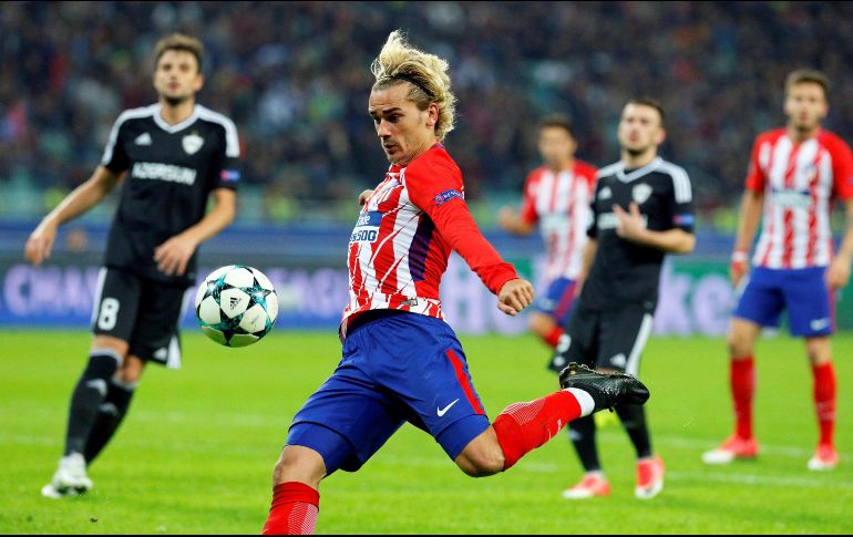 Es el segundo punto que suma el Atlético en tres partidos, que queda a dos unidades de la Roma y a cuatro del líder del grupo C, el Chelsea, que juega este mismo día. EFE / Z. Kurtsikidze