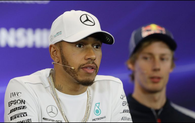 Hamilton, volante de Mercedes, lidera la clasificación de pilotos de Fórmula Uno con 59 puntos de ventaja sobre el segundo lugar, Sebastian Vettel, de Ferrari. AP/ E. Gay