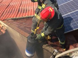 Según un reporte preliminar, la vivienda no presentó daños de consideración. ESPECIAL/ Bomberos de Guadalajara