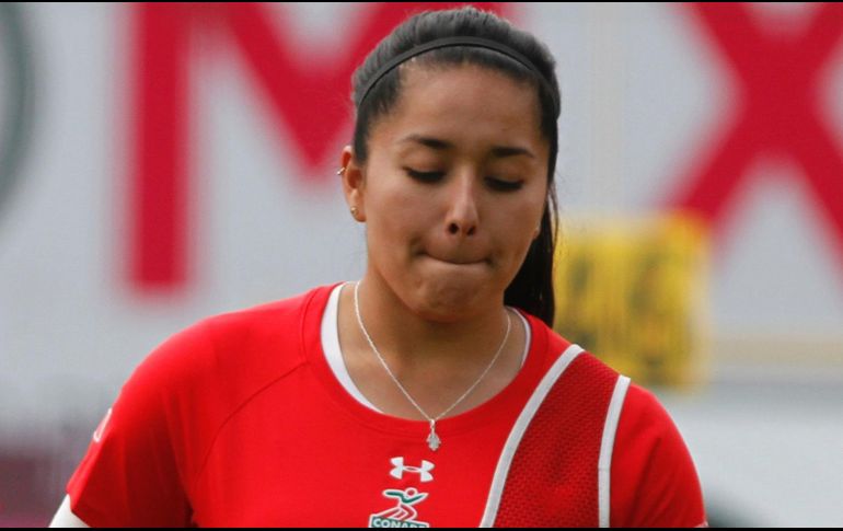 Mariana Avitia cayó ante la  argentina Florencia Leithold por marcador de 4-6. NOTIMEX/J. Pazos