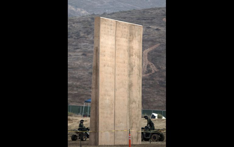Modelo de concreto. Se vuelve un poco más angosta hacia la cima. AFP/G. Arias