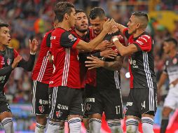Jugadores del Atlas celebran su triunfo ante Xolos. Mexsport/E. Quintana