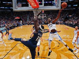 Kevin Durant (35) agregó 22 enteros para ser el tercer mejor anotador del equipo californiano. AP/G. Herbert