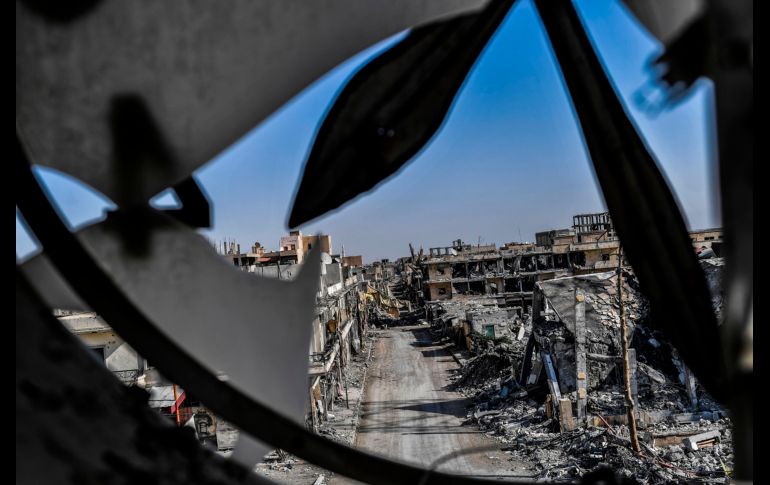 Una estampa de la ciudad de Al Raqa, Siria, que esta semana fue liberada del Estado Islámico. AFP / B. Kilic