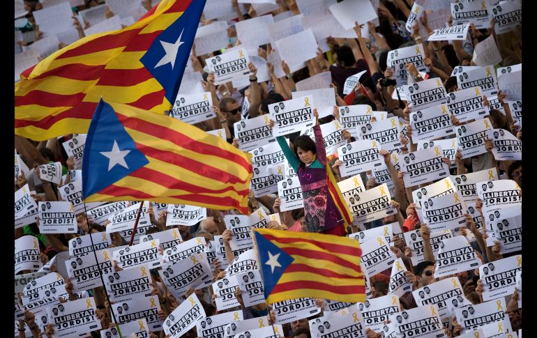 Se vivió un sábado de manifestaciones por la situación política en Cataluña. AP / E. Morenatti