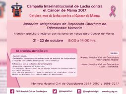 En la primera jornada de este sábado se brindó revisión médica por parte de los servicios de Oncología y Clínica de Mama. TWITTER / @HospitalCivil