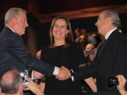 El expresidente de México asistió con su esposa Margarita Zavala al marco del Festival Internacional de cine en la entidad. NTX / I. Hernández