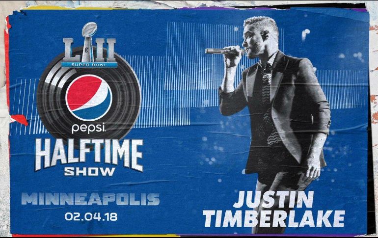 La NFL, a través de sus redes sociales, confirmó la participación de Timberlake. Twitter / @nflmx
