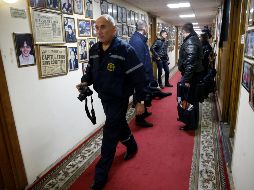 La policía investiga en las instalaciones de la redacción de 