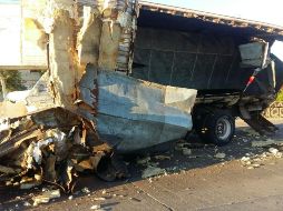 Once personas que viajaban en el camión de transporte de personal resultaron lesionadas. ESPECIAL/ PCYBGDL