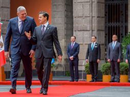 El Mandatario expuso que compartirá las capacidades institucionales y las experiencias que México ha tenido en materia de Protección civil. NTX / Presidencia