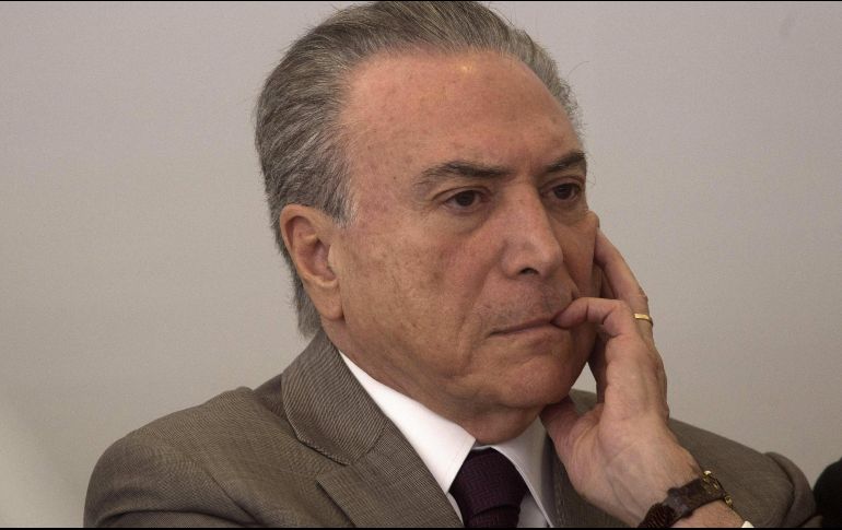 Semanas atrás, la oficina de Temer anunció que se le había diagnosticado una obstrucción coronaria parcial a tratar con aspirina y una dieta pobre en grasas. EFE / J. Alves