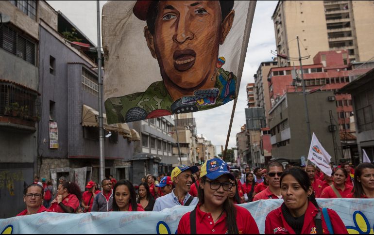 Manifestación en apoyo al Gobierno de Maduro. El chavismo ganó 18 de las 23 gobernaciones disputadas el 15 de octubre. AP/R. Abd