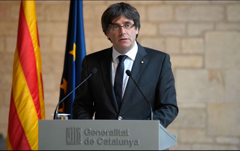 El líder catalán explicó que esta mañana había 