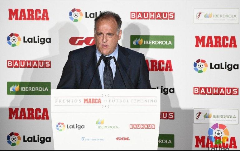 “Yo no entiendo España sin Cataluña y para mi Cataluña es España”, expresó el presidente de la Liga. TWITTER / @LaLiga
