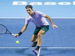 El número dos del mundo, Federer, tardó una hora en resolver su cita con Goffin y situarse en la final de una competición que ha ganado en siete ocasiones, la última hace dos temporadas. AP / A. Wey