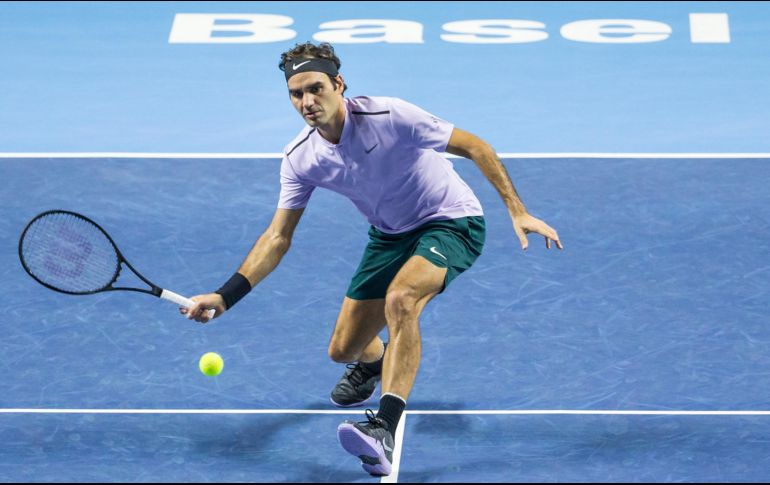 El número dos del mundo, Federer, tardó una hora en resolver su cita con Goffin y situarse en la final de una competición que ha ganado en siete ocasiones, la última hace dos temporadas. AP / A. Wey