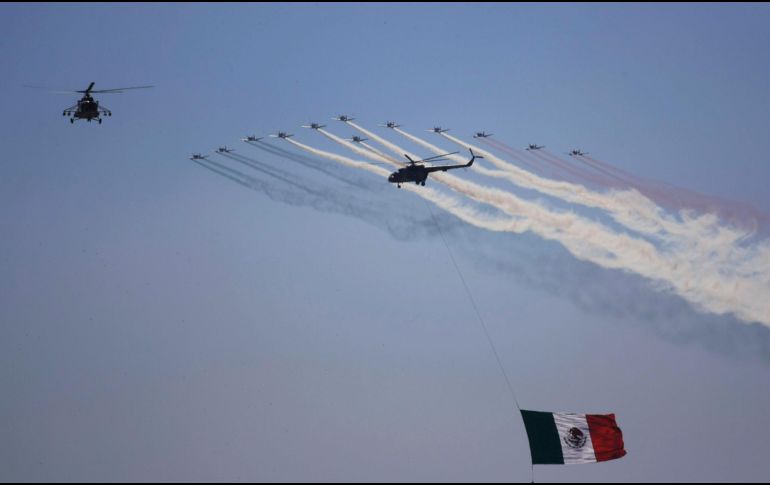 Este sábado se llevó a cabo el espectáculo aéreo en la Base Aérea Militar que reunió a más de 170 mil asistentes. EL INFORMADOR/F. Atilano