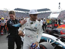 Aunque el final fue feliz, el domingo no fue fácil para Hamilton en el Hermanos Rodríguez. EFE/J. Méndez