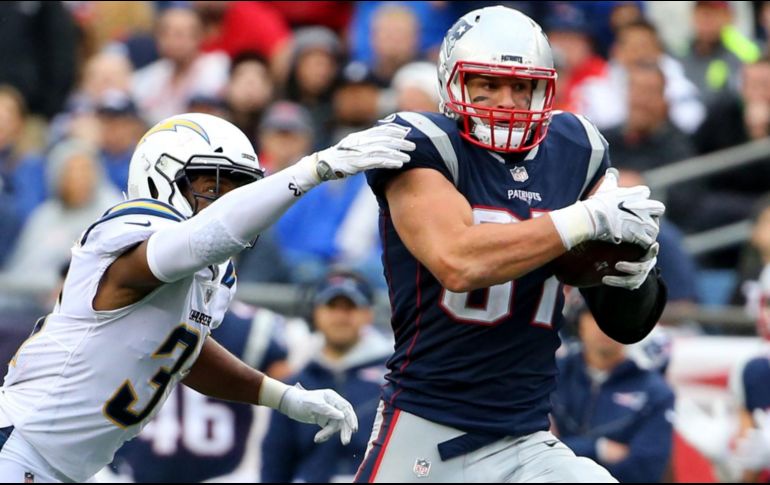El único touchdown de Nueva Inglaterra llegó en un pase de dos yardas por parte de Brady a Rob Gronkowsk. AFP/M. Meyer