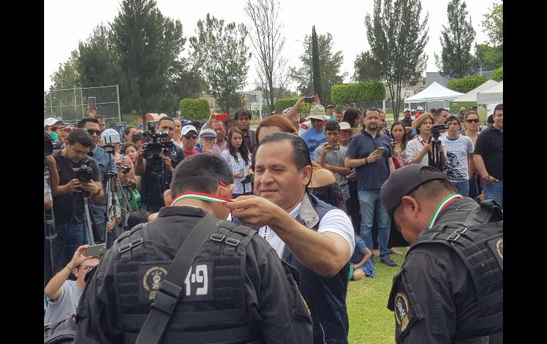 El fiscal estatal, Eduardo Almaguer Ramírez, presidió la ceremonia. EL INFORMADOR/R. Rivas