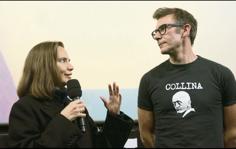 Talento. Michel Hazanavicius con la directora general del FICM, Daniela Michel. ESPECIAL