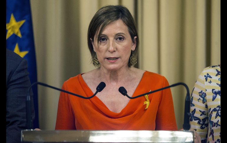 Había expectación por saber la reacción de la presidenta del Parlamento catalán. EFE/ARCHIVO