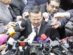 El coordinador del PAN, Fernando Herrera, dijo que le dieron toda la tarde al PRI para que reflexione su postura. TWITTER / @FHerreraAvila